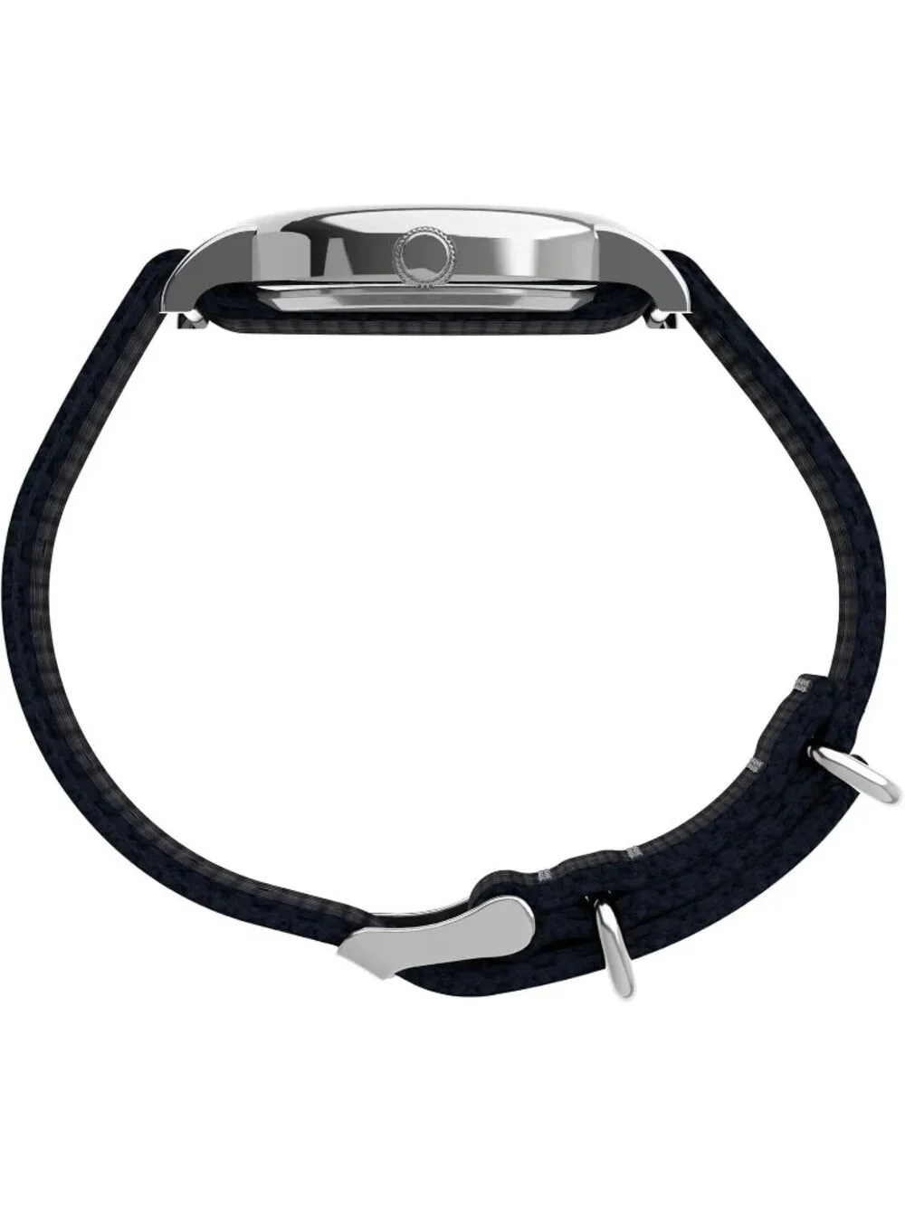 Unisex Blue And Cream Analog Quartz Nylon Fabric Slip Adjustable Durable Watch